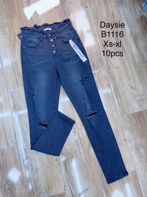 Jeansy damskie B1116 1 kolor XS-XL 1