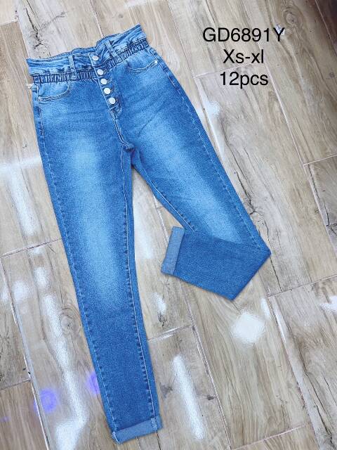 Jeansy damskie GD6891Y 1 kolor XS-XL 1