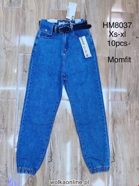 Jeansy damskie HM8037 1 kolor XS-XL