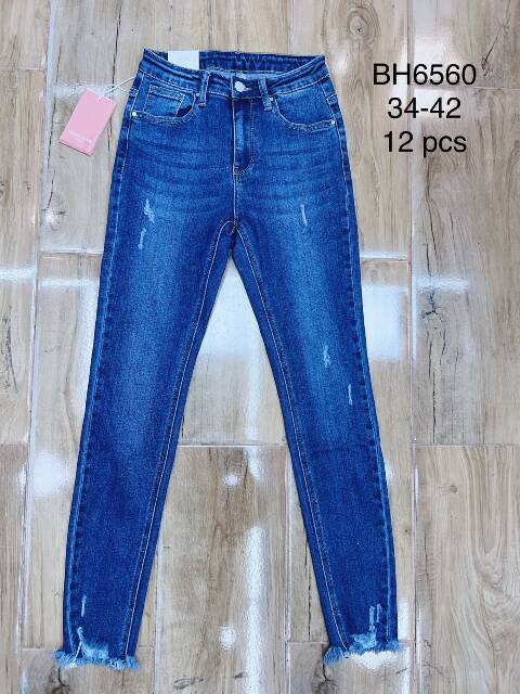 Jeansy damskie BH6560 1 kolor 34-42