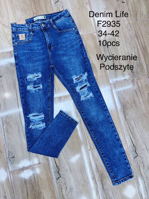 Jeansy damskie F2935 1 kolor 34-42 1