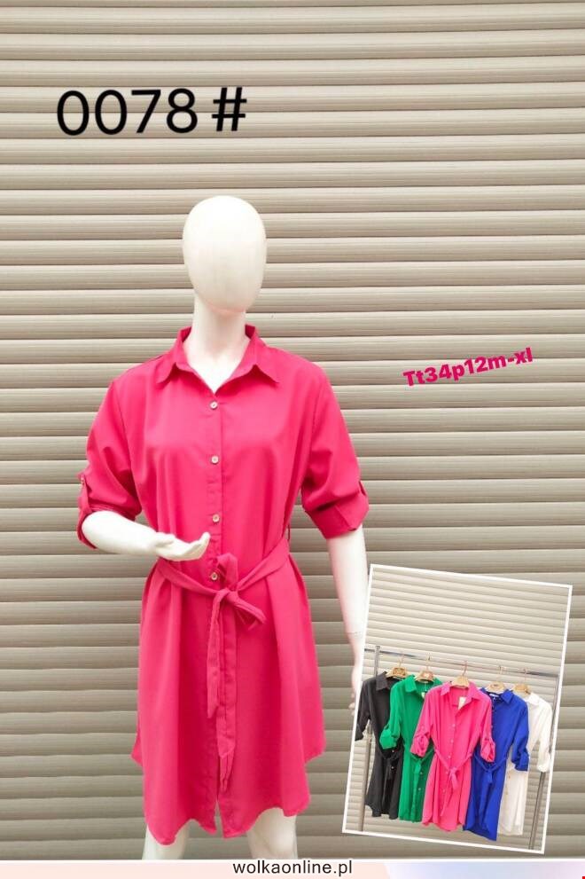 Sukienka damskie 0078 Mix KOLOR  M-XL (Towar China)