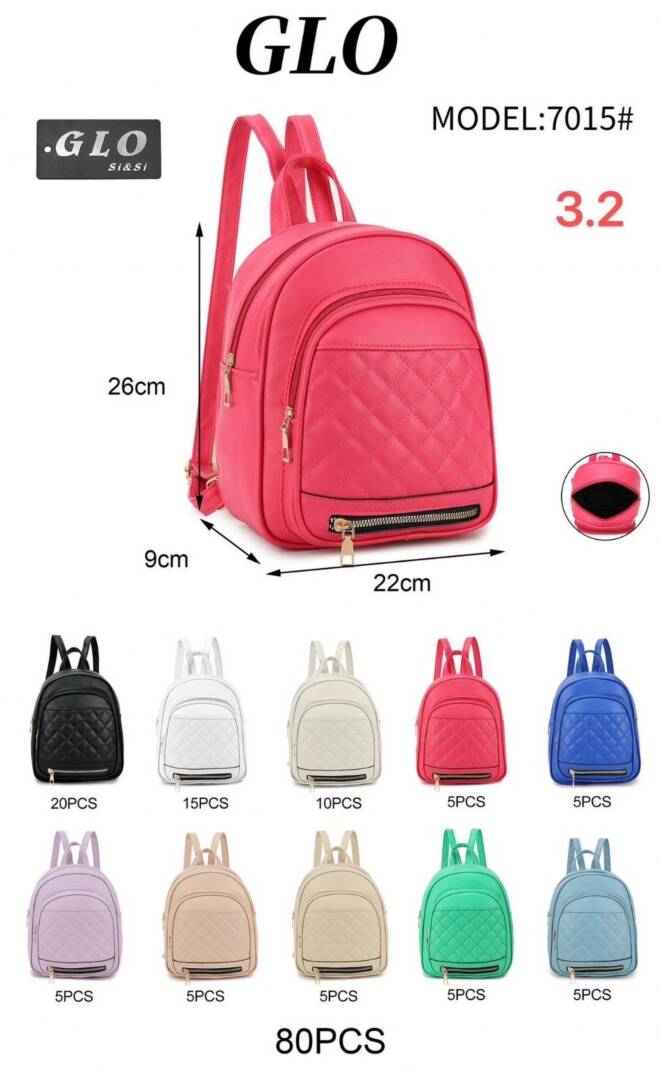 Plecak damskie 7015 Mix KOLOR  Standard