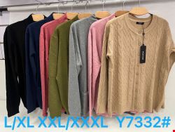 Sweter damskie Y7332 Mix KOLOR  L-3XL
