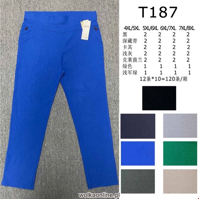 Spodnie damskie T187 Mix KOLOR  4XL-8XL( Towar China)