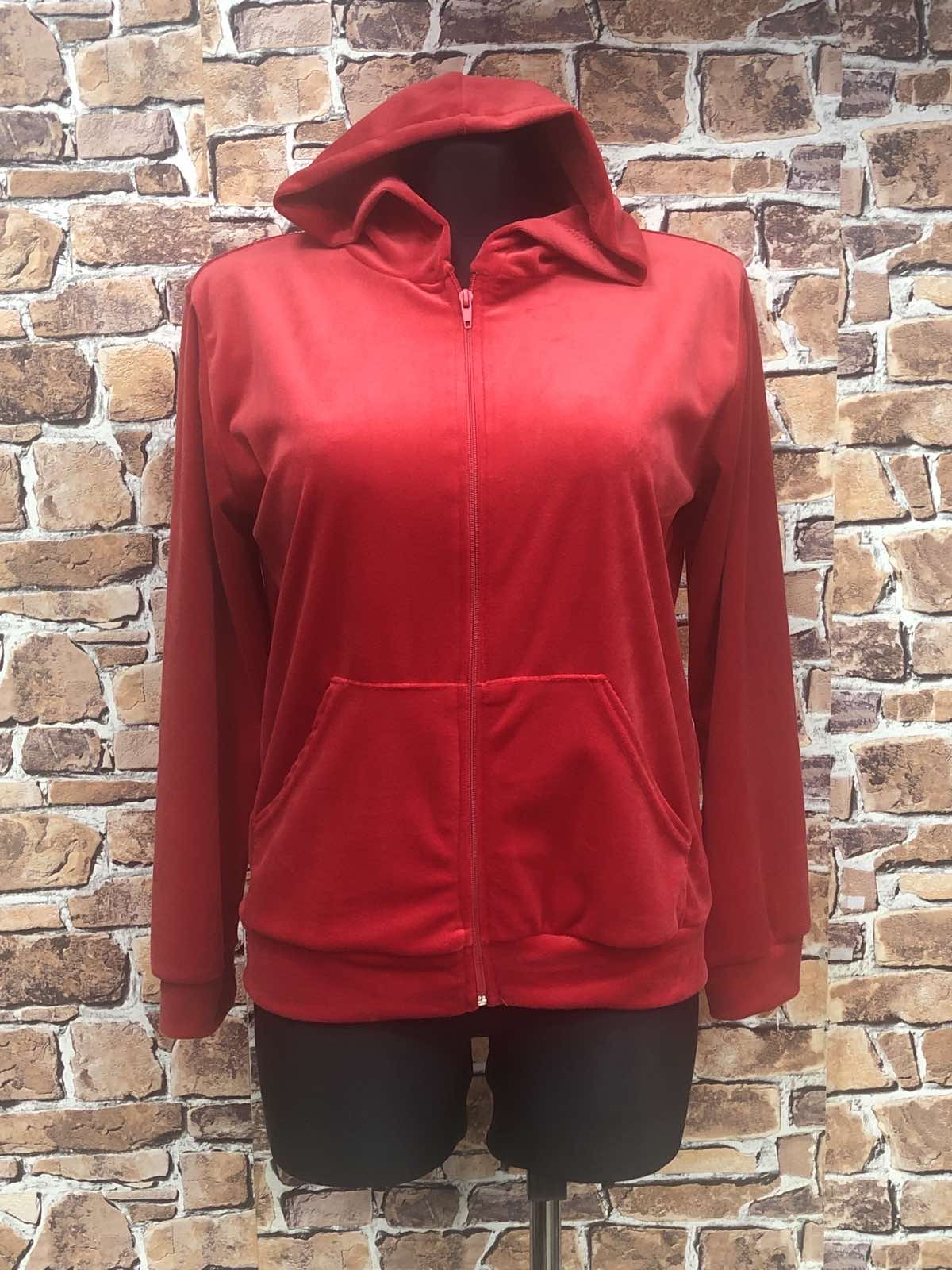 Bluza welurowa damskie 9177 1 kolor  L-4XL (Towar Polskie )