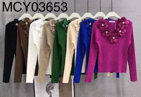 Sweter damskie MCY03653 Mix kolor Standard