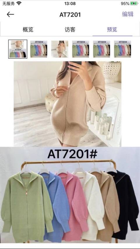 Sweter damskie AT7201 Mix kolor Standard 1