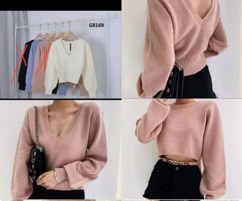 Sweter damskie G8169 Mix kolor Standard 1