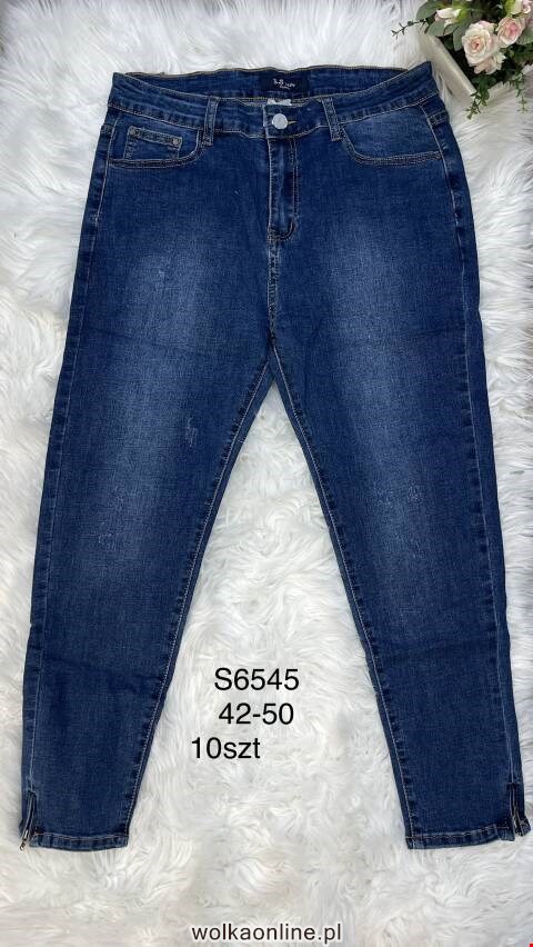 Jeansy damskie S6545 1 kolor 42-50