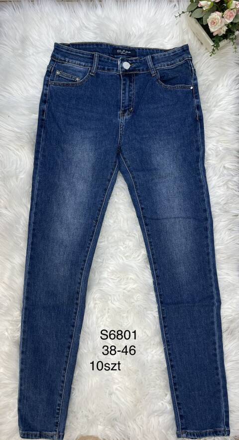 Jeansy damskie S6801 1 kolor 38-46 1
