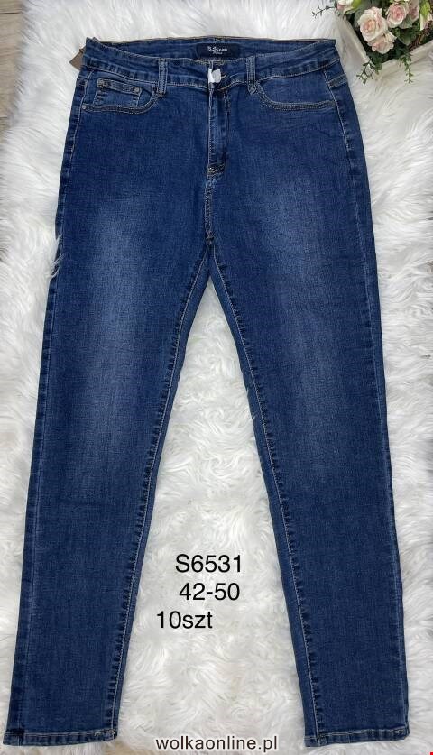 Jeansy damskie S6831 1 kolor 42-50