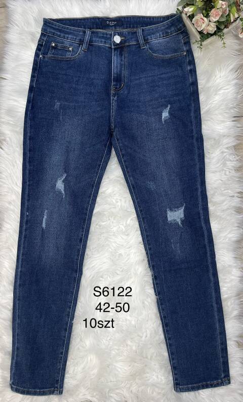 Jeansy damskie S6122 1 kolor 42-50 1