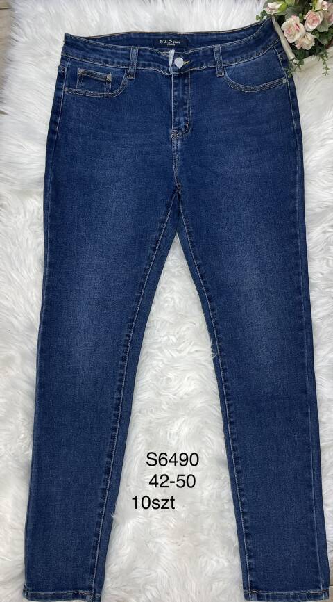 Jeansy damskie S6490 1 kolor 42-50 1