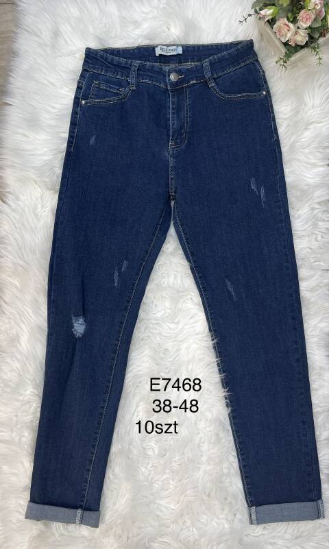 Jeansy damskie E7468 1 kolor 38-48 1