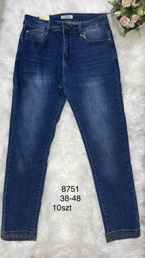 Jeansy damskie 8751 1 kolor 38-48