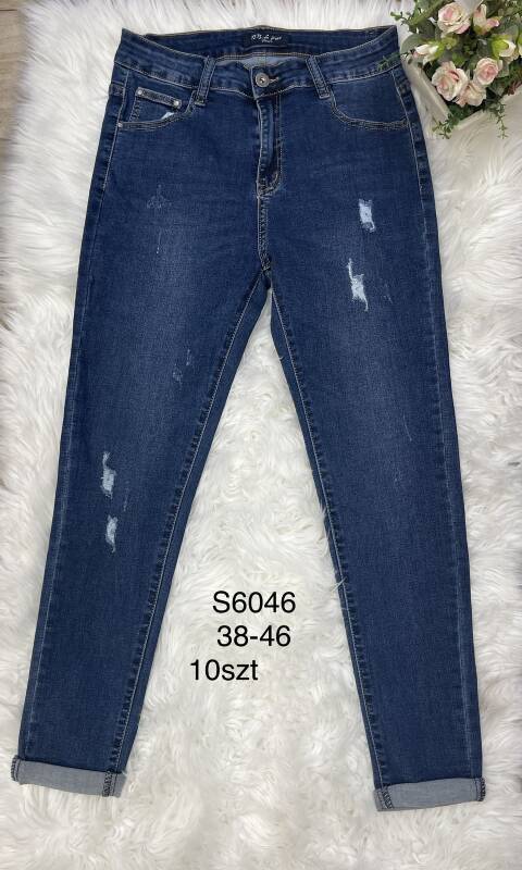 Jeansy damskie S6046 1 kolor 38-48