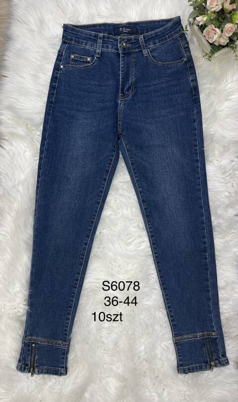 Jeansy damskie S6078 1 kolor 36-44 1