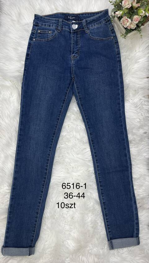Jeansy damskie 6516-1 1 kolor 36-44 1