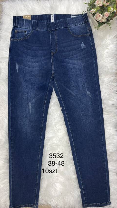 Jeansy damskie 3532 1 kolor 38-48 1