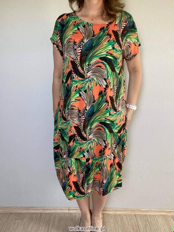 Sukienka Damskie 9375 Mix KOLOR  Standard (Towar Polskie )