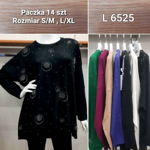 Sweter damskie L6525 Mix kolor S/M-L/XL 1