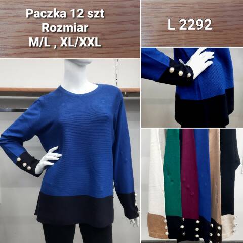 Sweter damskie L2292 Mix kolor M-2XL 1