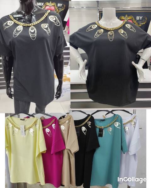 Bluzka damskie 9545 Mix kolor Standard