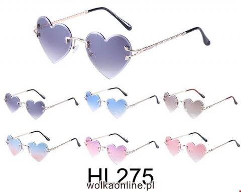 Okulary przeciwsłoneczne damskie HL275 Mix kolor Standard