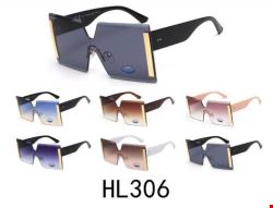 Okulary przeciwsłoneczne damskie HL306 Mix kolor Standard