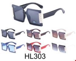Okulary przeciwsłoneczne damskie HL303 Mix kolor Standard