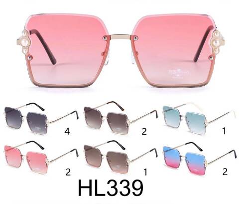 Okulary przeciwsłoneczne damskie HL339 Mix kolor Standard 1
