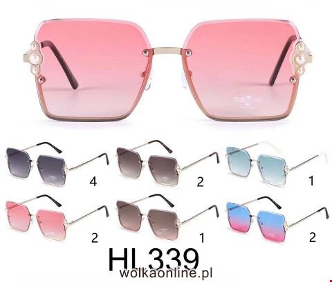 Okulary przeciwsłoneczne damskie HL339 Mix kolor Standard