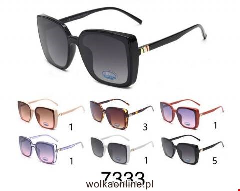 Okulary przeciwsłoneczne damskie 7333 Mix kolor Standard