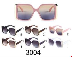 Okulary przeciwsłoneczne damskie 3004 Mix kolor Standard