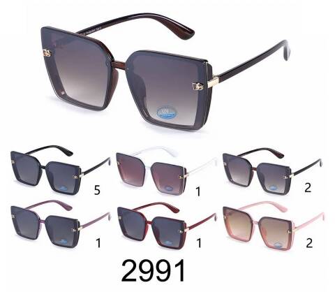 Okulary przeciwsłoneczne damskie 2991 Mix kolor Standard