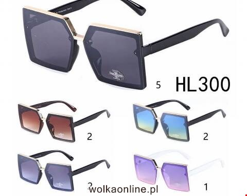 Okulary przeciwsłoneczne damskie HL300 Mix kolor Standard