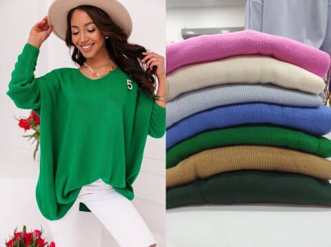 Sweter danmskie 9679 Mix kolor Standard (Towar Tureckie) 1