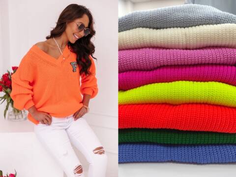 Sweter danmskie 9681 Mix kolor Standard (Towar Tureckie) 1