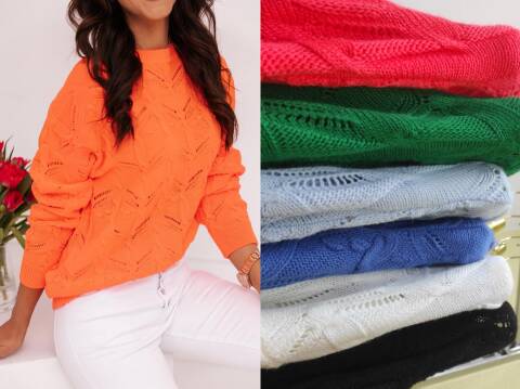 Sweter danmskie 9682 Mix kolor Standard (Towar Tureckie) 1