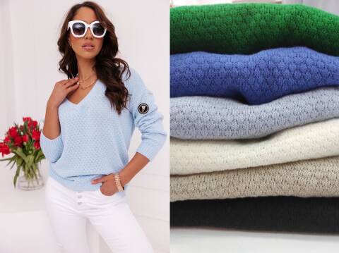 Sweter danmskie 9684 Mix kolor Standard (Towar Tureckie) 1