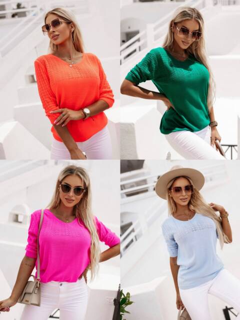 Sweter danmskie 9727 Mix kolor Standard (Towar Tureckie) 1