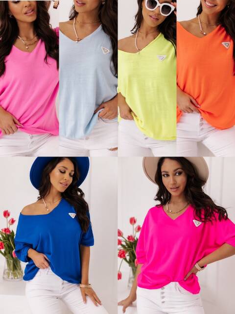 Sweter danmskie 9736 Mix kolor Standard (Towar Tureckie) 1