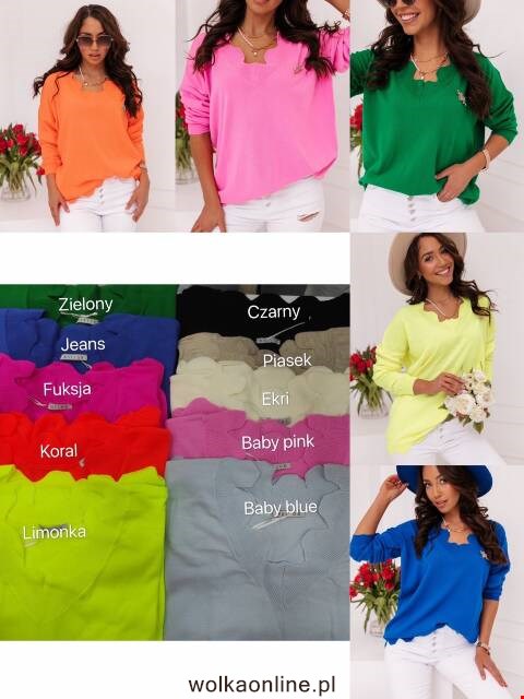 Sweter danmskie 9738 Mix kolor Standard (Towar Tureckie)