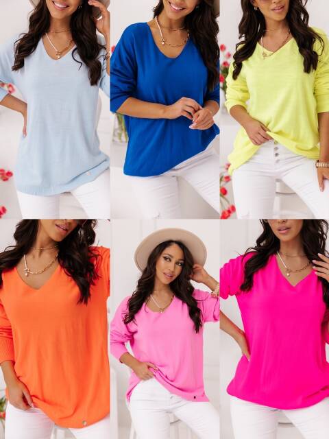 Sweter danmskie 9741 Mix kolor Standard (Towar Tureckie) 1