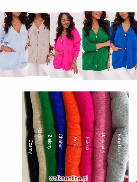 Sweter danmskie 9743 Mix kolor Standard (Towar Tureckie)