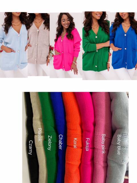 Sweter danmskie 9743 Mix kolor Standard (Towar Tureckie) 1