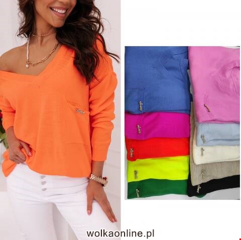 Sweter danmskie 9745 Mix kolor Standard (Towar Tureckie)