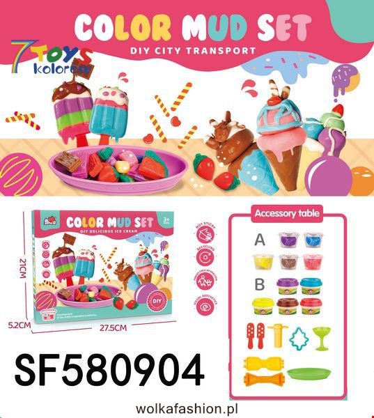 Plastelina SF580904 Mix kolor 