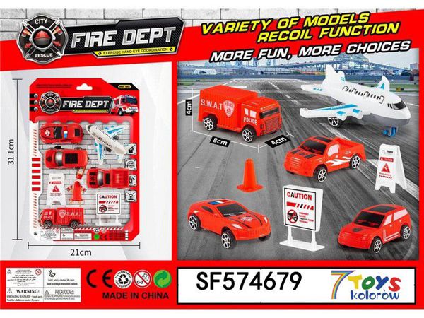 Zabawkowy Wóz Strazacki SF574679 Mix kolor 